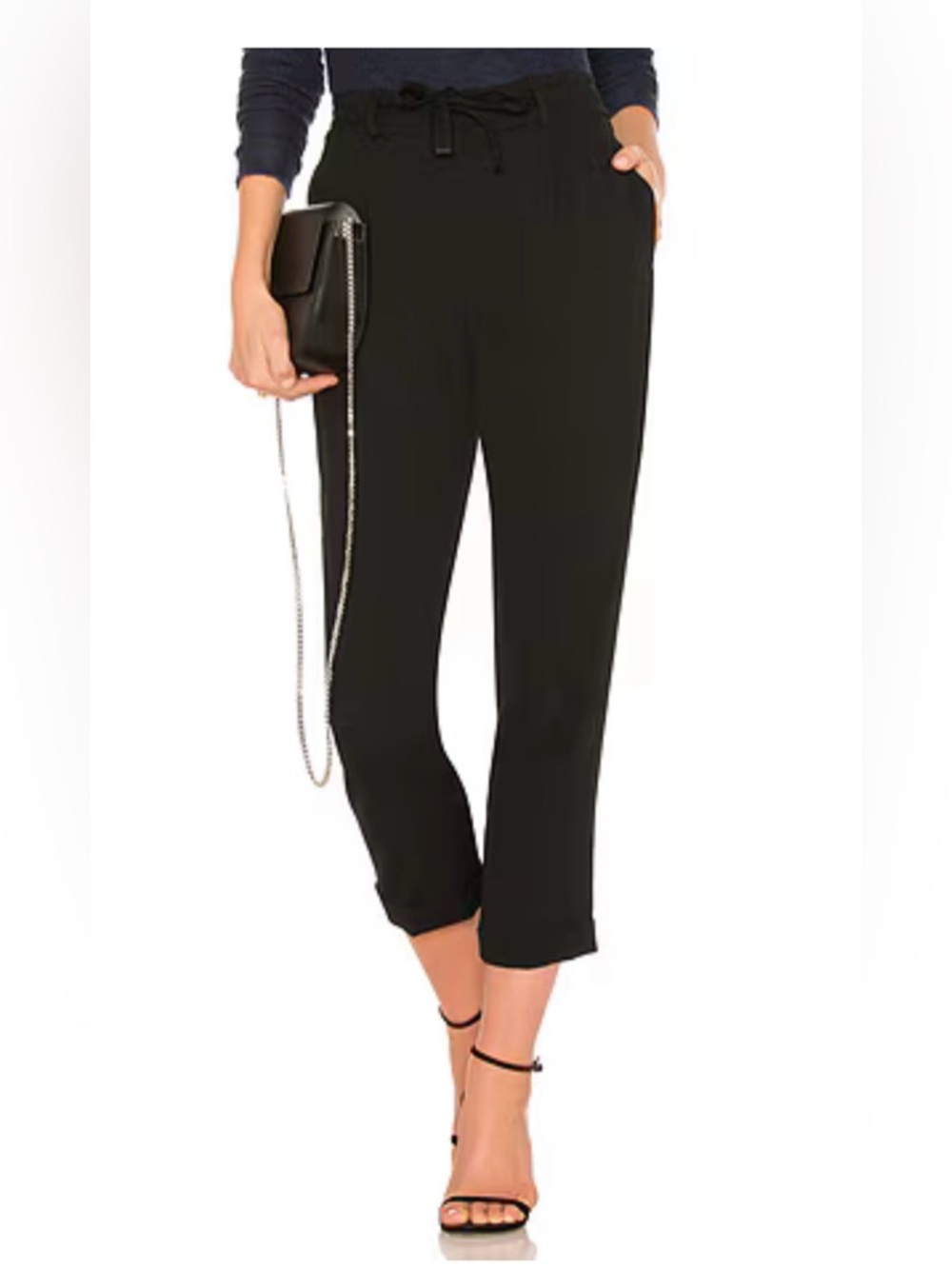Vince. Side Strap Jogger in Black size large
